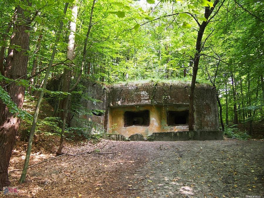 Półkaponiera na dwie armaty 76,2mm i ckm w orylonie