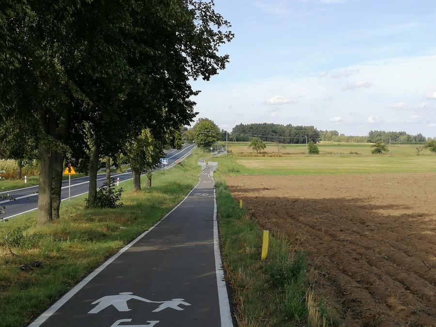 Ścieżka rowerowa ze Zdun do Krotoszyna.