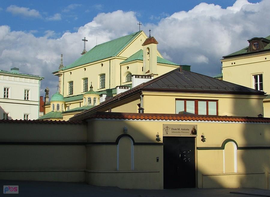 Kościół i klasztor Kapucynów od strony jadłodalni dla ubogich