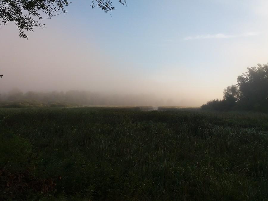 Poranek nad zalewem.