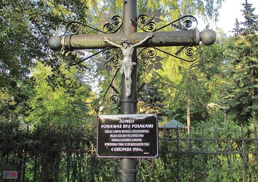 Krzyż pamięci ofiar rzezi Pragi