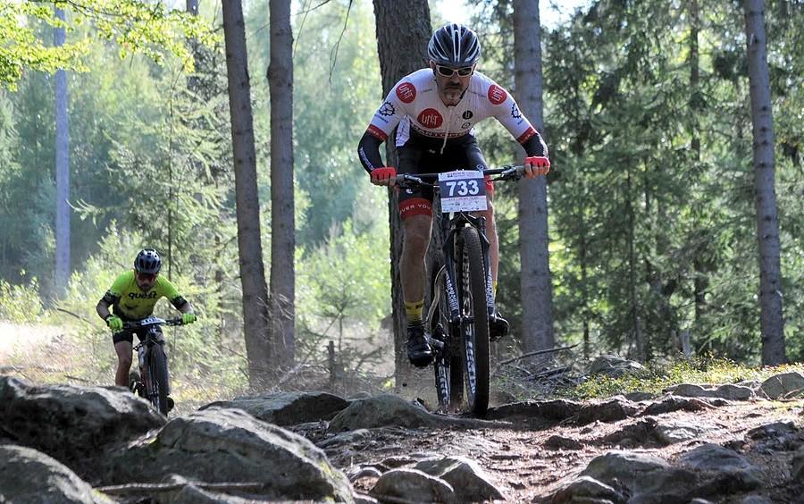 Dwóch specjalistów od technicznych zjazdów - ten za mną to Rafał z Quest Team