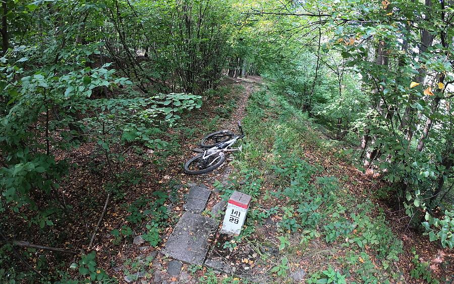 Graniczny odcinek niebieskiego na Zamkową Górę (508m)