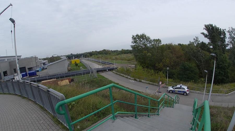 Ale tu, przy przepompowni, zamknięty już praktycznie