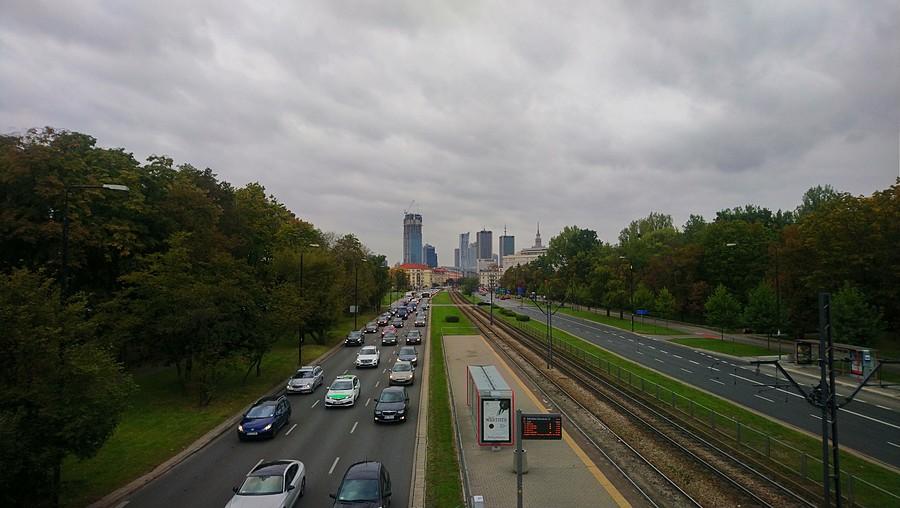 Kładka nad Aleją Niepodległości