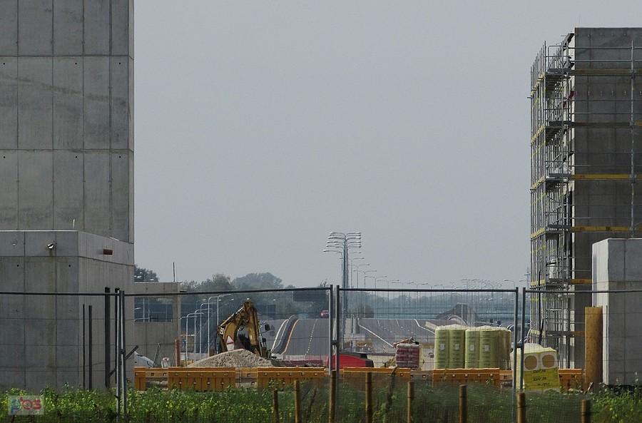 Początek tunelu Południowej Obwodnicy Warszawy przy Puławskiej