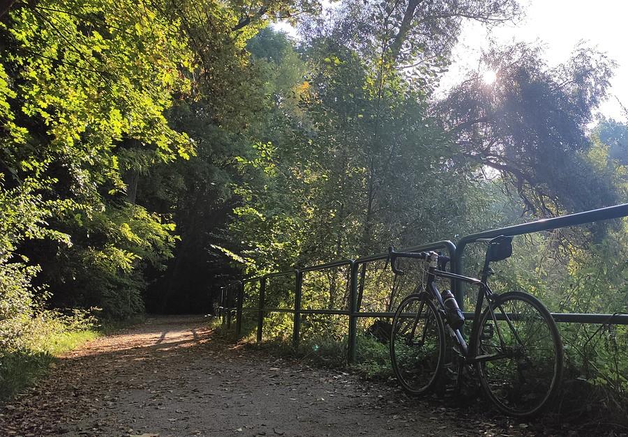 Znów rowerowa chwila na poznańskiej Dębinie