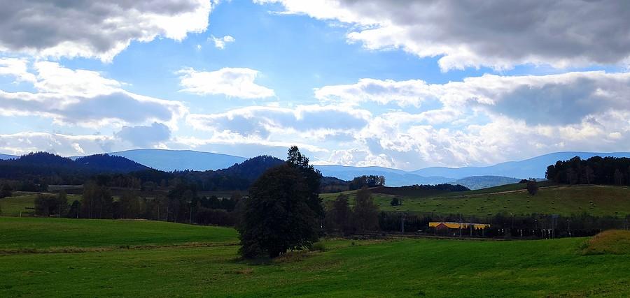 Panorama znad granic Jeleniej Góry