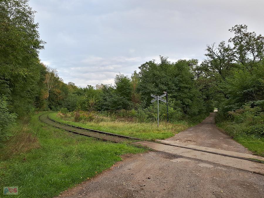 Tor bocznicy Huta Częstochowa w pobliżu cmentarza żydowskiego.
