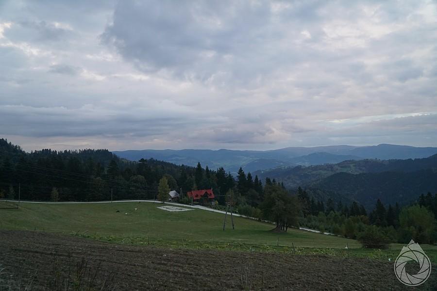 nad Suchą Doliną prawie o zachodzie
