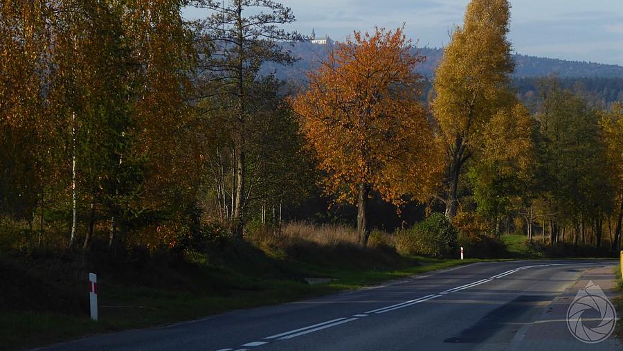 jesienna droga pod Św.Krzyżem