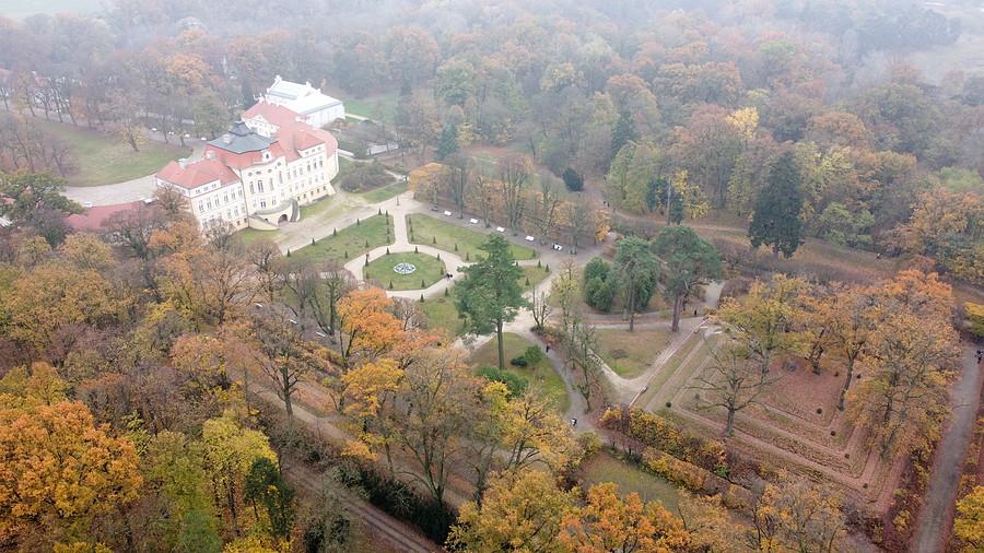 Pałac w Rogalinie od strony zacnego ogrodu
