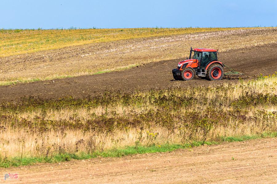 Zetor Proxima HS100 podczas pracy w Lusławicach