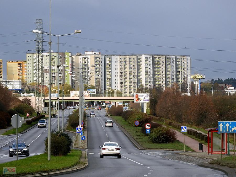 A to widok z ulicy Południowej.