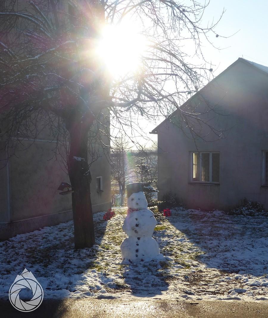 pierwszy bałwan w tym sezonie