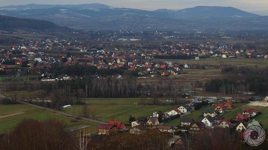 widoki na Dolinę Popradu i pogórza znad Woli Kroguleckiej