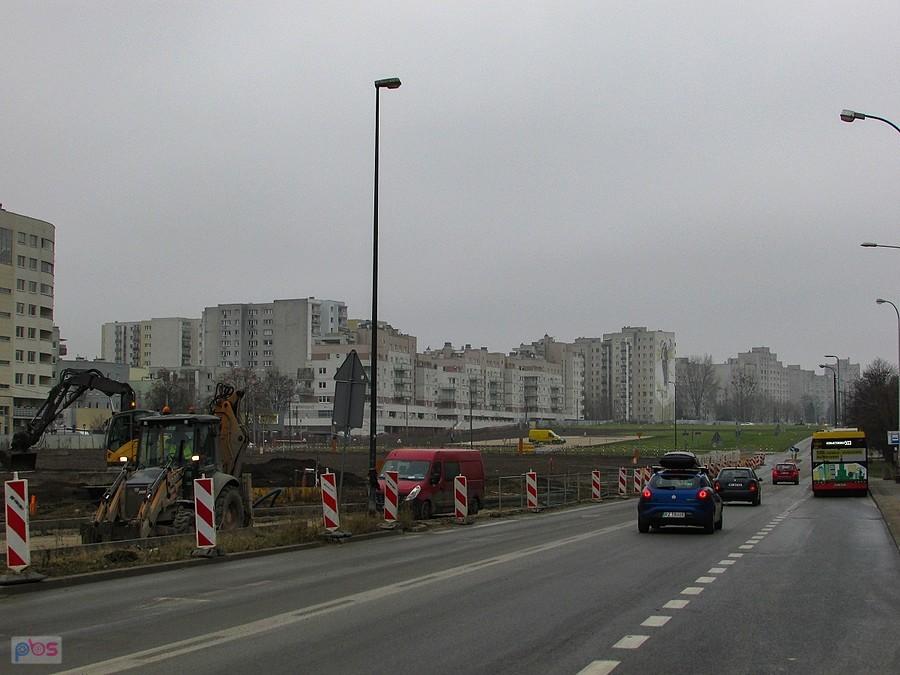 Wyrównują teren nad tunelem Południowej Obwodnicy Warszawy