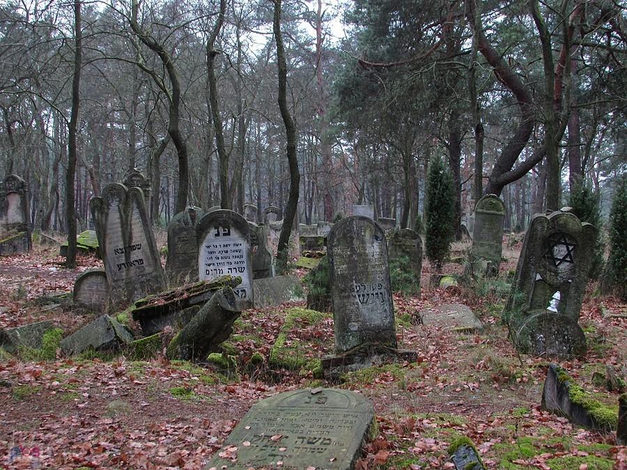 Cmentarz żydowski w Anielinie przy ul. Hrabiego został założony w XIX w.