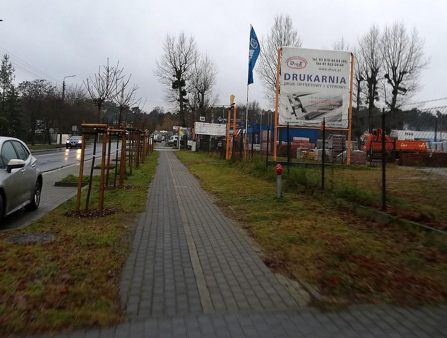 Tak, to naprawdę ciąg pieszo-rowerowy, Puszczykowo