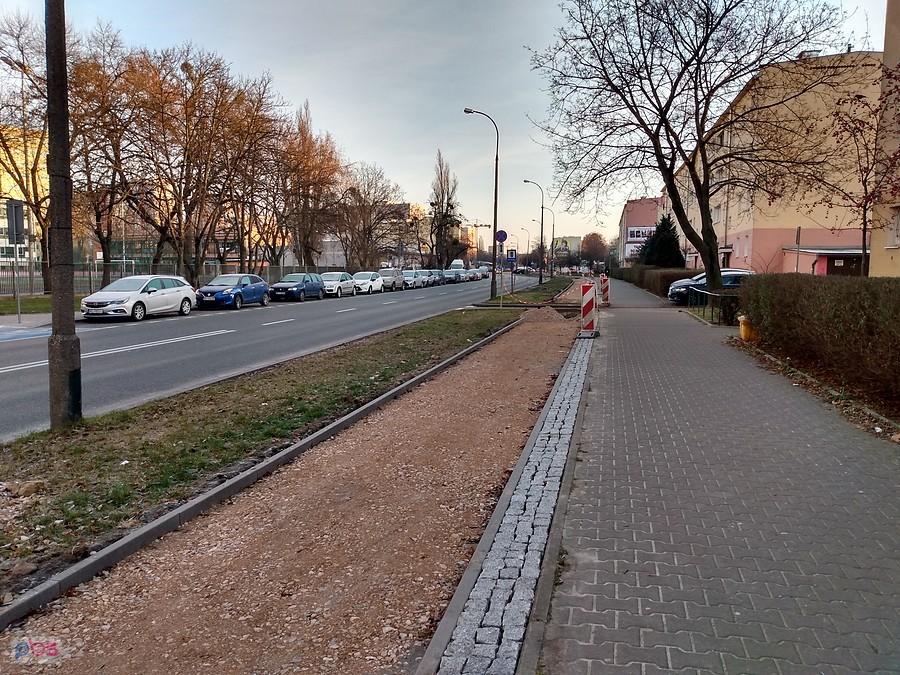 Budowa dalszej części ddr na Olbrachta. Tym razem już do Górczewskiej