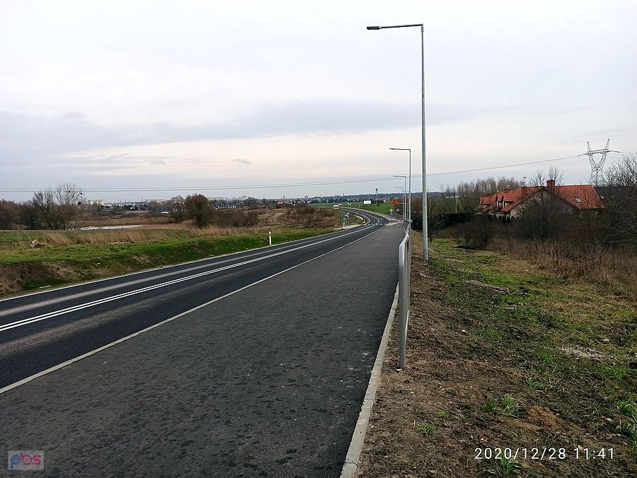 Odnowiona droga Stobno - Szczecin.