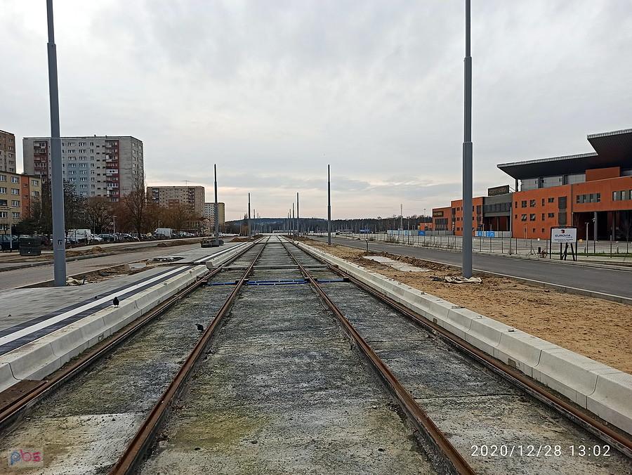 Trwa przebudowa ulicy Szafera 28 grudnia 20 r.