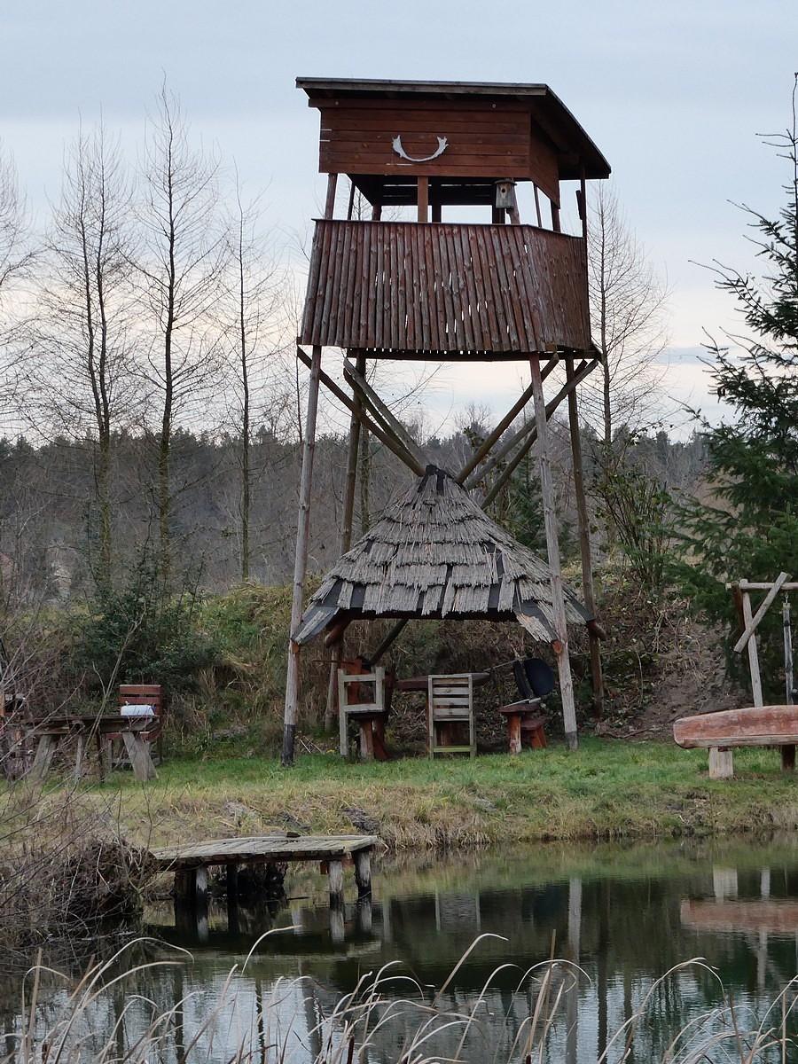 Ambona nad łowiskiem w Rzepinku