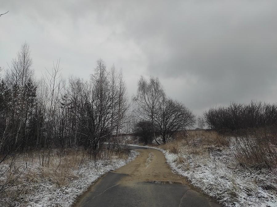 Droga przy Zalewie w Łośniu