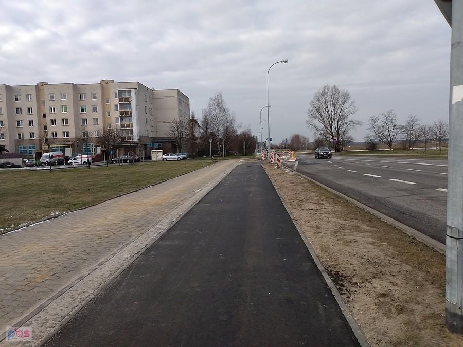 Nowa ddr po lewej stronie Piastów Śląskich już skończona