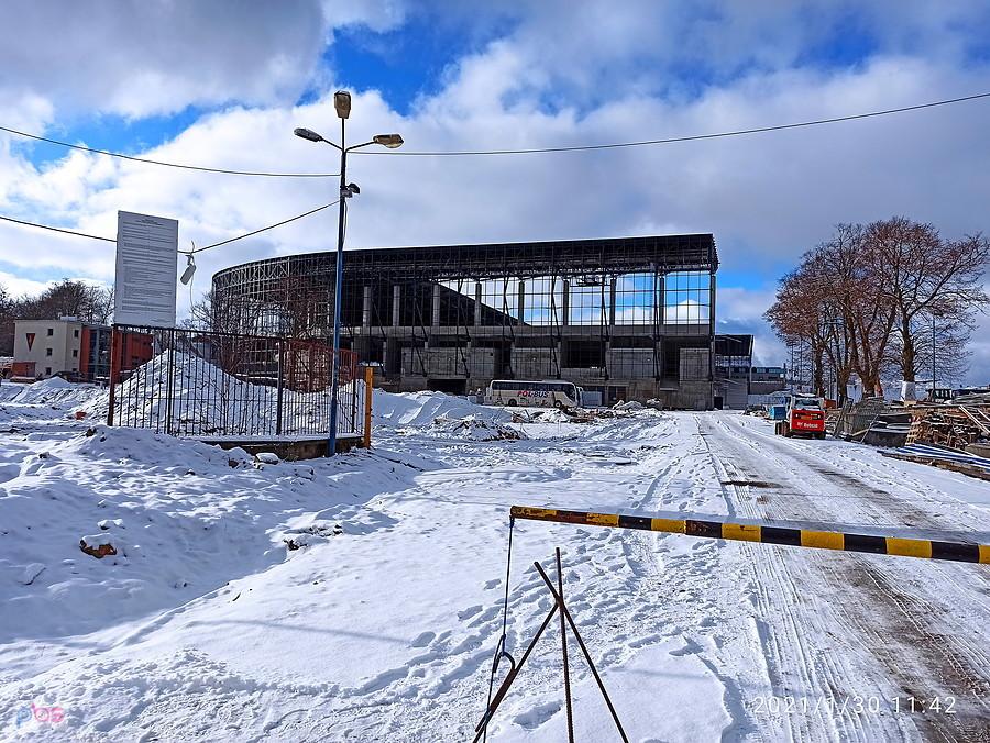 Buduje się trzecie trybuna stadionu Pogoni.