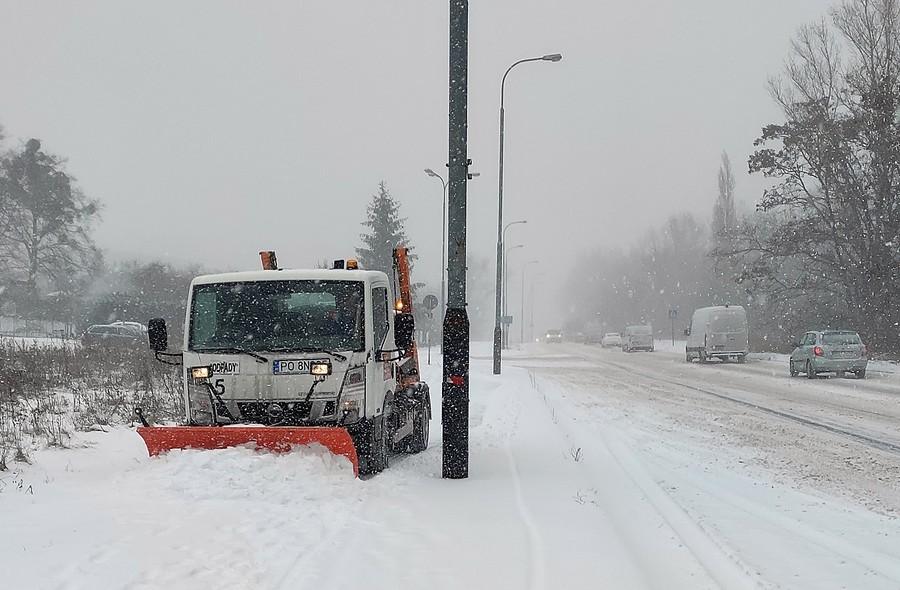Miło, że w Poznaniu w pierwszej kolejności odśnieża się drogi pieszo-rowerowe
