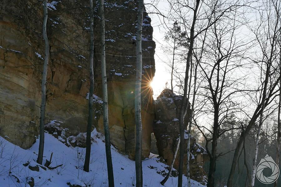 skałki z resztkami słońca, Park Gródek