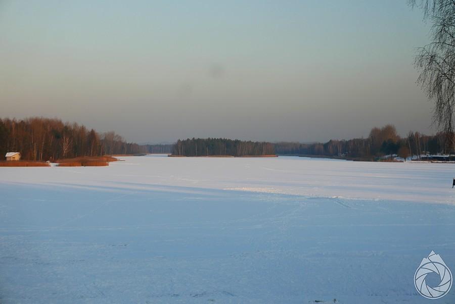 skuty lodem Zalew Sosina