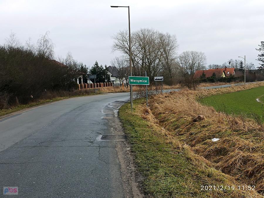 Przede mną Warzymice.