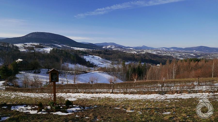 Beskid Wyspowy znad Nowego Rybiego