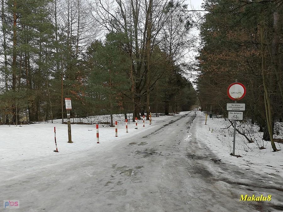 Nad Chechłem jeszcze zima.