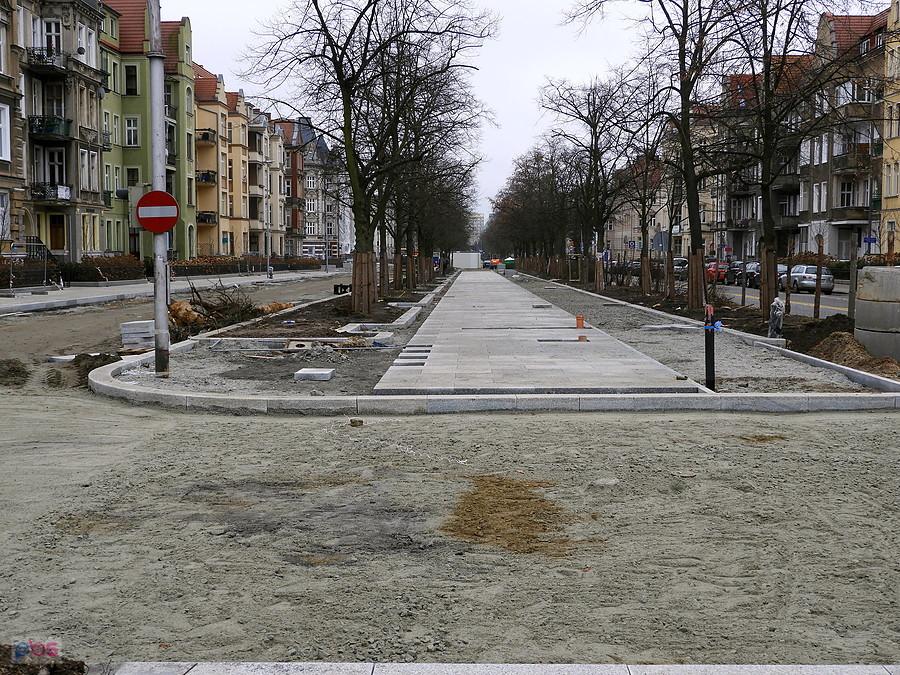 Aleja Jana Pawła II w remoncie.