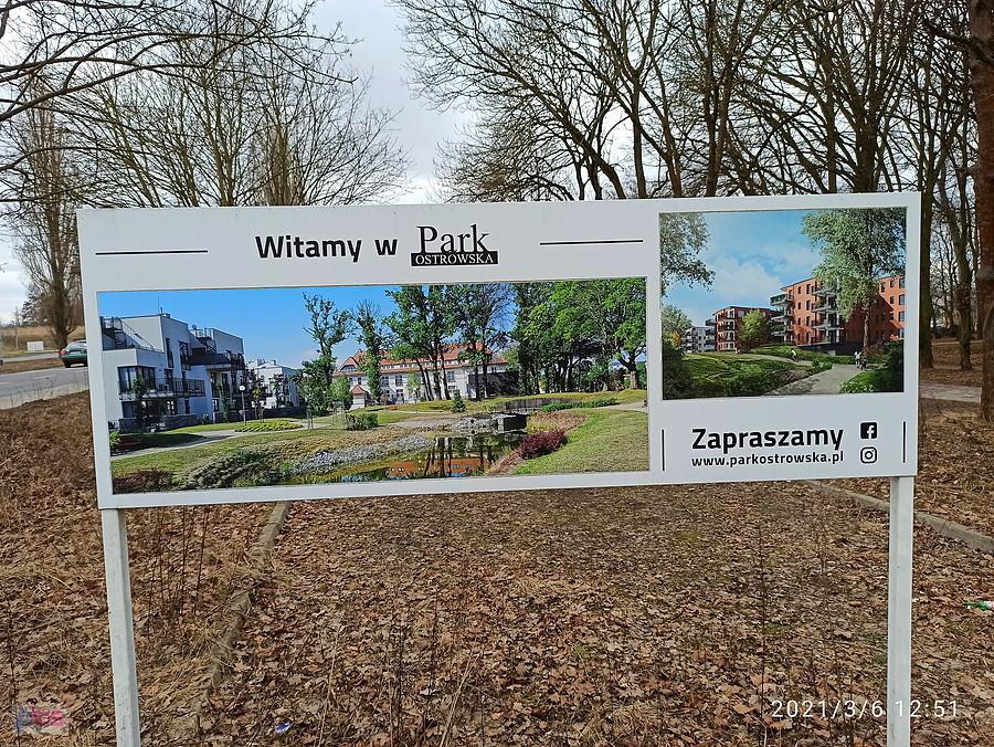 To nie park ale teren byłego cmentarza.