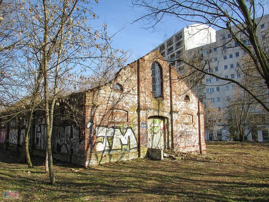 Ruiny stajni folwarku Moczydło