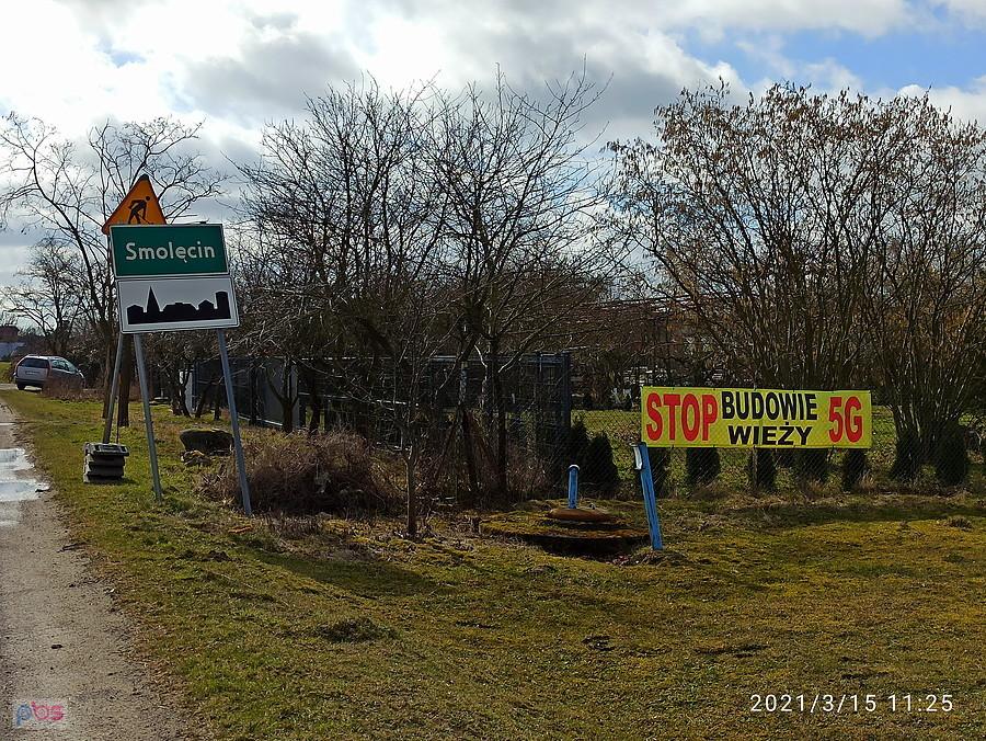 Kolejny protest przeciwko budowie masztu.