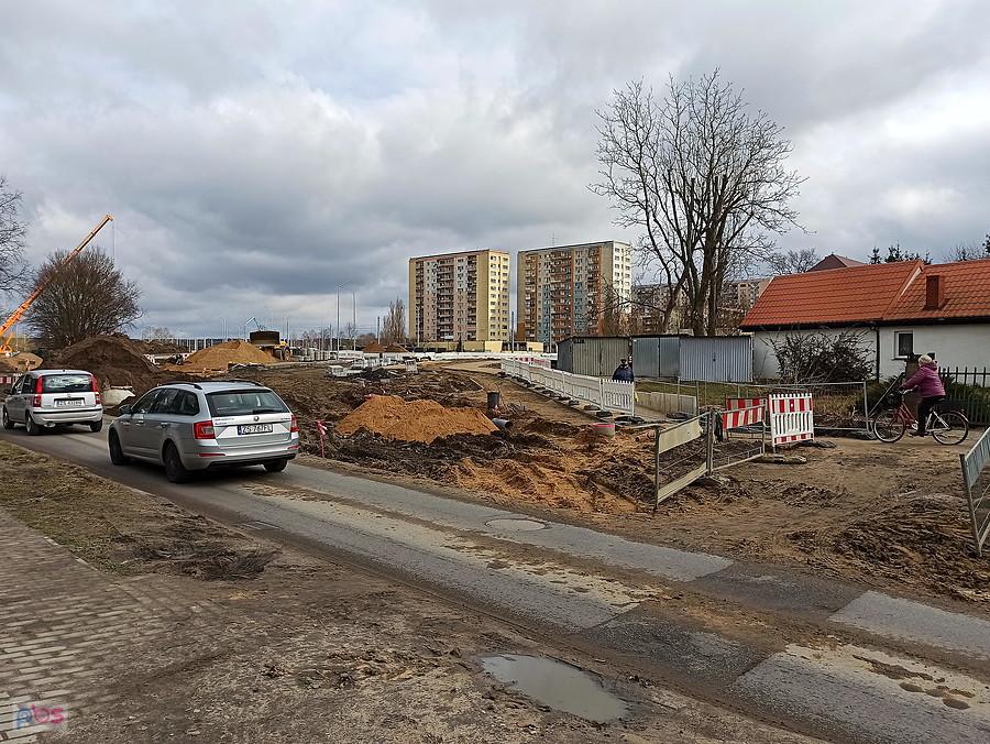 Ulica Szafera tuż przed ulicą Szeroką.