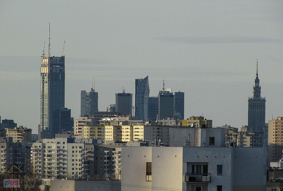 Varso Tower i cała reszta - widok z Ursynowa