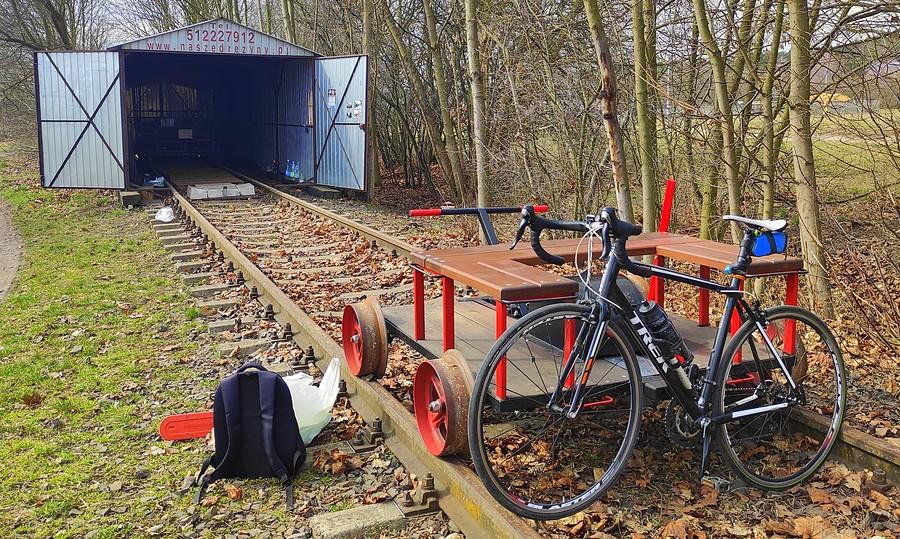 Rowerowe selfie z drezynką, Mosińska Kolej Drezynowa