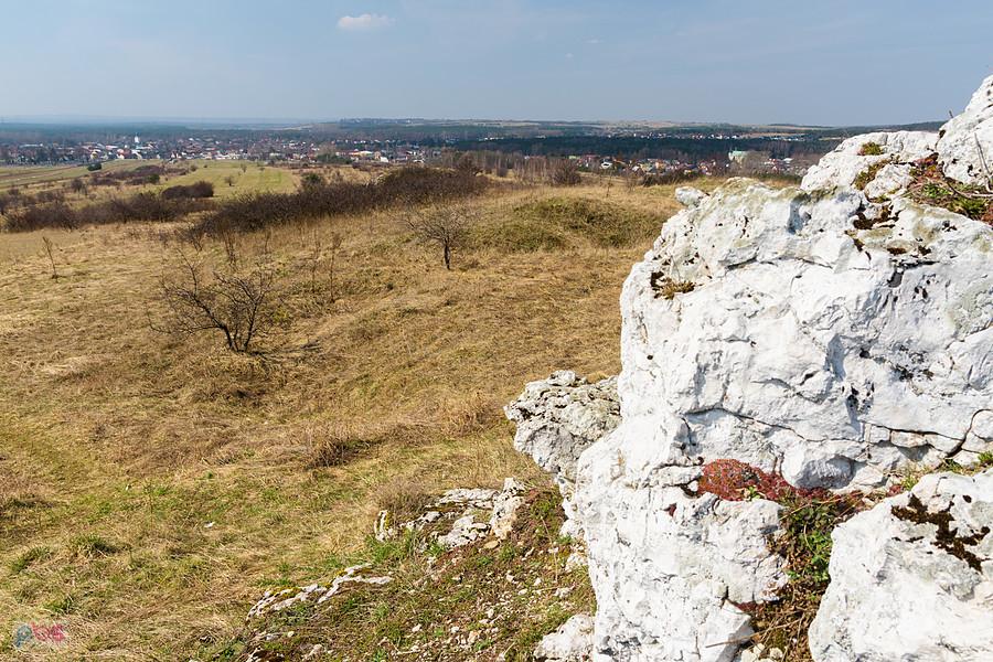 Wzgórze Parchowotka i widok w kierunku Żarek.