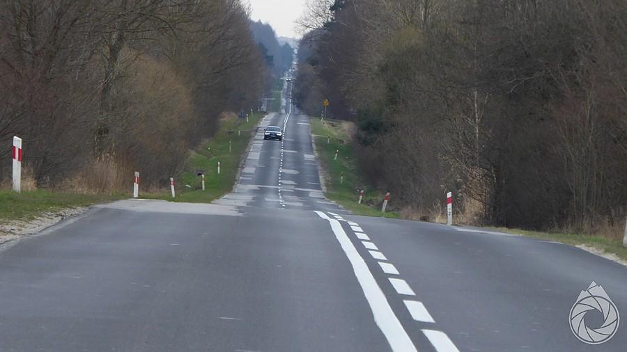 połatane asfalty trójstyk województw