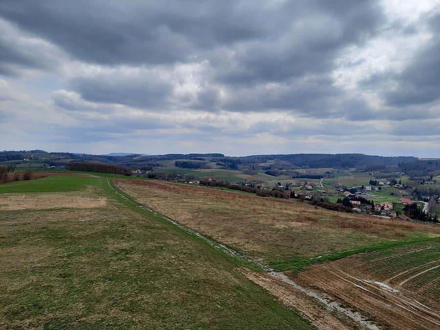 Widok z wieży w Różance.