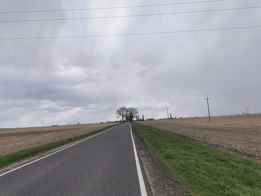 Wiatr i śnieg w plecy