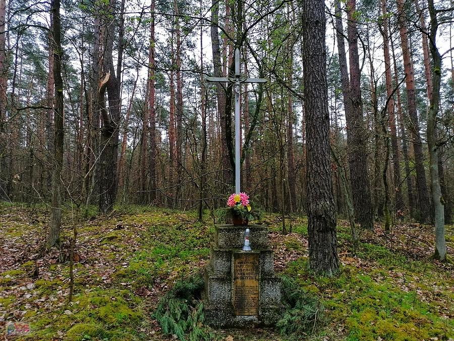 Kapliczka na terenie nieistniejacej osady leśnej