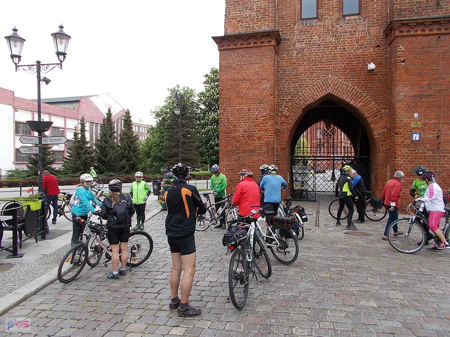 Grupa Rowerowa STOP na starcie wycieczki