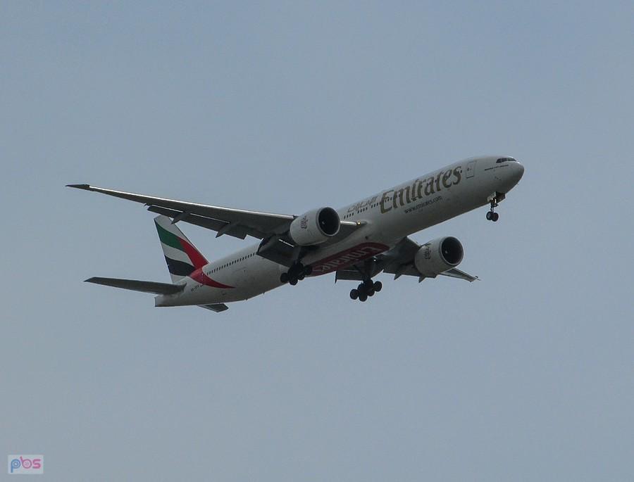 Boeing 777 Emirates kończy rejs z Dubaju